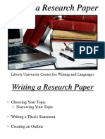 Writing A Research Paper Part 1