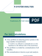 Transformer Per Unit Calculations