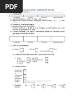 Ficha de Recolección de Datos