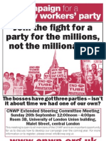 Campaign For A New Workers' Party Meeting