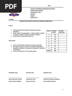 Form 1 English Mid Term Exam 2017