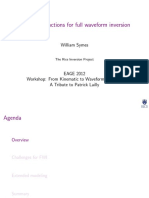 Objective Functions For Full Waveform Inversion: William Symes