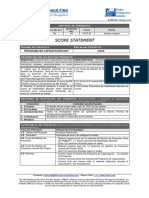 Ejemplo de Scope Statement