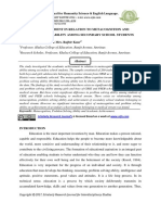 Academic Achievement in Relation To Metacognition and Problem Solving Ability Among Secondary School Students