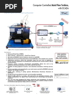 Computer Controlled Axial Flow Turbine, With SCADA Tfac: Engineering and Technical Teaching Equipment