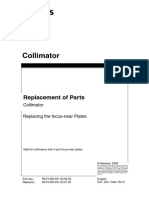 Collimator, Replacing The Focus-Near Plates CSTD AXB4-310.805.01 RX74-020.841.03