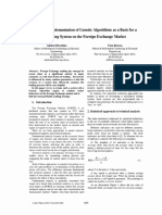 An Implementation of Genetic Algorithms As A Basis For A Trading System On The Foreign Exchange Market