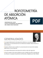 Espectrofotometría de Absorción Atómica