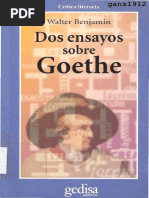 Benjamin, Walter - Dos Ensayos Sobre Goethe