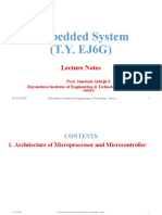 T.Y. EJ6G Embedded System Lectures Notes Chapter - 1