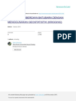 Estimasi Sumberdaya Batubara Dengan Menggunakan Geostatistik Krigging