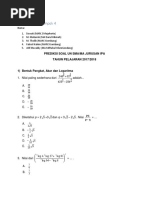 Prediksi Soal UNAS