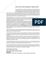 Similitudes y Diferencias Entre Teatro Espontáneo e Improvisación Teatral