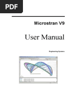 Microstran V9 User Manual