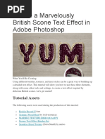 Create A Marvelously British Scone Text Effect in Adobe Photoshop