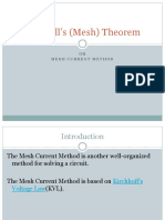 Maxwells Mesh Theorem