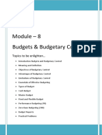 Budget & Budgetary Control - Sem-I