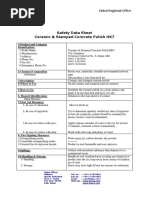 Ceramic Polish MSDS