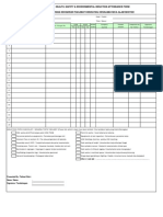 Safety Induction Attendance Form Sample