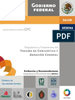 Guia de Practica Clinica. DX Tratamiento Del Trauma de Conjuntiva y Abrasion Corneal