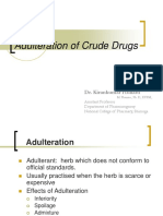 Adulteration of Crude Drugs