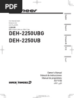 DEH 2250UB Operation