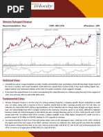 Shriram Transport Finance: Recommendation: Buy CMP: Inr 1376 Allocation: 10%