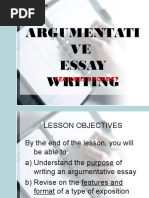 Argumentati VE Essay Writing: Features & Format