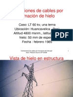 Oscilaciones de Cables Por Formación de Hielo