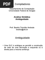 04 - Análise Sintática - Ambiguidade