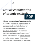 Linear Combination of Atomic Orbitals