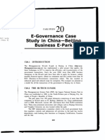 E-Governance Case Study in China-Beijing Business E-Park