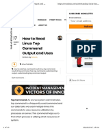 How To Read Linux Top Command Output and Uses: Your Email Address Subscribe!