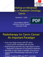 NCI Workshop On Advanced Technologies in Radiation Oncology: Cervix