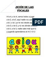 Canción de Las Vocales