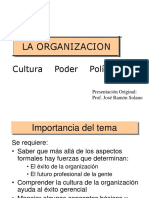 La Organización, Poder y Politica.