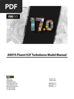 ANSYS Fluent V2F Turbulence Model Manual