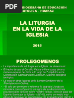 Curso de Liturgia. La Liturgia en La Vida de La Iglesia