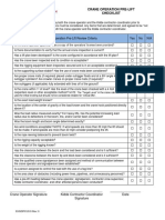 EHSDP0120.9 Crane Operation Pre-Lift Checklist