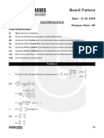 Board Pattern Maths