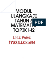 Modul Ulangkaji Matematik Tahun 6 Topik 1 - 12