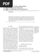 (Ulrich, D., 1997) MEASURING HUMAN RESOURCES AN OVERVIEW OF PRACTICE AND A PRESCRIPTION FOR RESULTS PDF