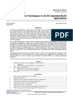 Speed-Control Techniques in AC-DC Operated BLDC Applications