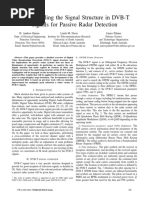 Understanding The Signal Structure in DVB-T Signals For Passive Radar Detection