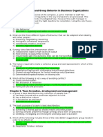 Chapter 5. Individual and Group Behavior in Business Organizations