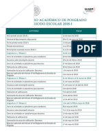 CalendarioAcademico Posgrado 2018-1