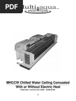 With or Without Electric Heat MHCCW Chilled Water Ceiling Concealed