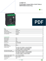 Product Data Sheet: Circuit Breaker Compact NSXM 16A 4P 16ka at 380/415V (Iec) Everlink Lug