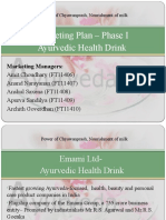 Marketing Plan - Phase I Ayurvedic Health Drink