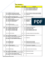 2012 BT2 Timetable